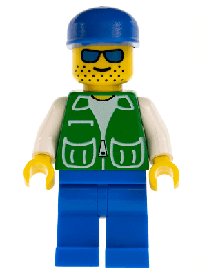 LEGO Jacket Green with 2 Large Pockets (pck003) Town / City Minifigure