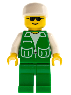 LEGO Jacket Green with 2 Large Pockets (pck006) Town / City Minifigure