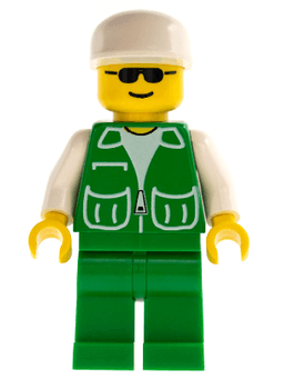 LEGO Jacket Green with 2 Large Pockets (pck006) minifigure