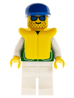 LEGO Jacket Green with 2 Large Pockets (pck008) minifigure