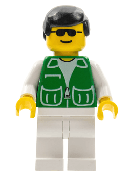 LEGO Jacket Green with 2 Large Pockets (pck014) minifigure