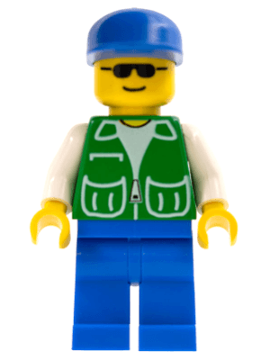 LEGO Jacket Green with 2 Large Pockets (pck015) Town / City Minifigure