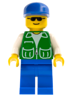 LEGO Jacket Green with 2 Large Pockets (pck015) minifigure