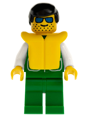 LEGO Jacket Green with 2 Large Pockets (pck016) Town / City Minifigure