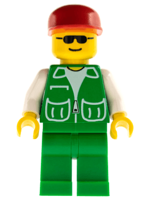 LEGO Jacket Green with 2 Large Pockets (pck017) Town / City Minifigure