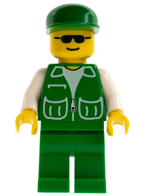 LEGO Jacket Green with 2 Large Pockets (pck020) Town / City Minifigure