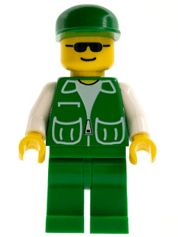 Jacket Green with 2 Large Pockets - Green Legs, Green Cap