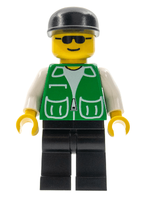 LEGO Jacket Green with 2 Large Pockets (pck021) Town / City Minifigure