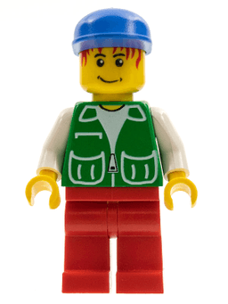 LEGO Jacket Green with 2 Large Pockets (pck024) minifigure