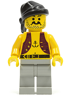 LEGO Pirate Anchor Shirt Black Bandana (pi012) Pirates Minifigure