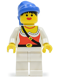 LEGO Pirate Female Blue Bandana (pi056) Pirates Minifigure