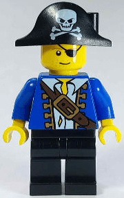 LEGO Pirate Blue Jacket (pi102) Pirates Minifigure