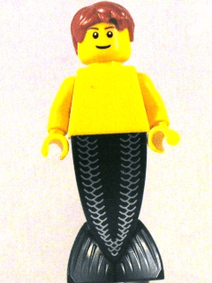 Merman - Dark Orange Hair (Undetermined Eyebrows)