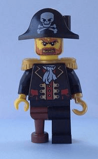 LEGO Captain Brickbeard No Eye Patch (pi142) Pirates Minifigure