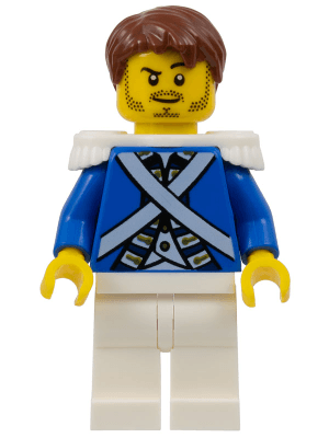 LEGO Bluecoat Sergeant 2 (pi151) Pirates Minifigure