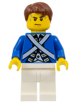Bluecoat Soldier 5 - Sweat Drops, Reddish Brown Hair