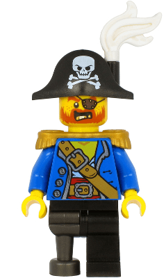 LEGO Pirate Captain (pi185) Pirates Minifigure