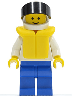 LEGO Plain White Torso with White Arms Life Jacket (pln036) Town / City Minifigure