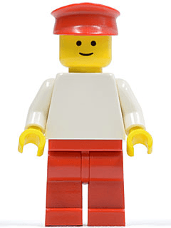 Plain White Torso with White Arms, Red Legs, Red Hat