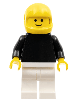 LEGO Plain Black Torso with Black Arms (pln114) Town / City Minifigure