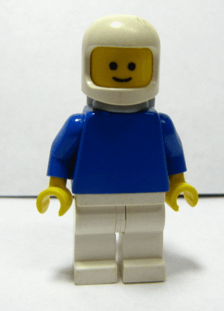 LEGO Plain Blue Torso with Blue Arms White Classic Helmet Air Tanks (pln128) Town / City Minifigure