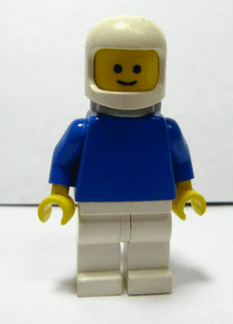 LEGO Plain Blue Torso with Blue Arms White Classic Helmet Air Tanks (pln128) minifigure