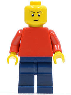 LEGO Plain Red Torso with Red Arms Black Eyebrows (pln171) LEGO Minifigure