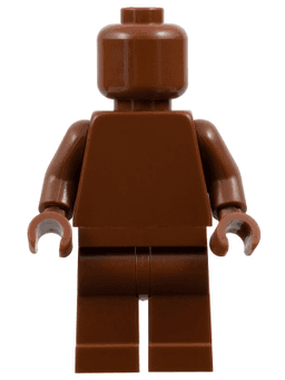 LEGO Plain Reddish Brown Torso Reddish Brown Legs Reddish Brown Head (Monochrome) (pln202) minifigure