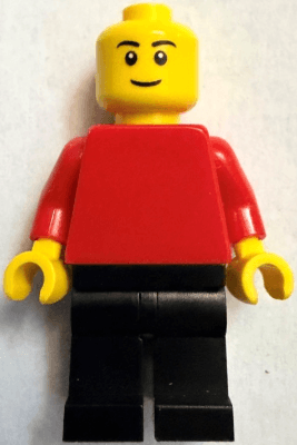 LEGO Plain Red Torso with Red Arms Black Eyebrows (pln207) LEGO Minifigure