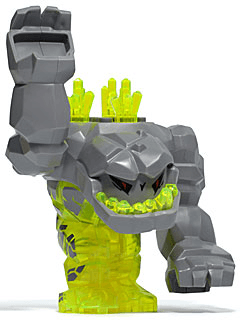 LEGO Geolix with 3 Crystals on Back (Rock Monster) (pm015) minifigure