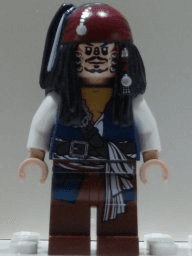 LEGO Captain Jack Sparrow (poc010) Pirates of the Caribbean Minifigure