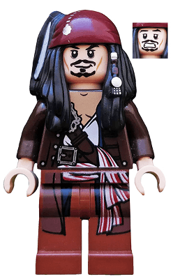 LEGO Captain Jack Sparrow (poc034) Pirates of the Caribbean Minifigure