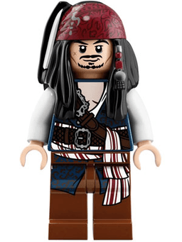 LEGO Captain Jack Sparrow (poc035) minifigure