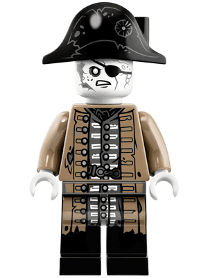 LEGO Lieutenant Lesaro (poc038) Pirates of the Caribbean Minifigure