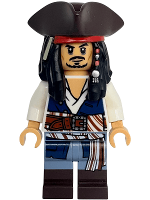 LEGO Captain Jack Sparrow (poc044) Pirates of the Caribbean Minifigure