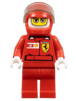 LEGO F1 Ferrari Driver with Helmet and Balaclava (rac024as) minifigure