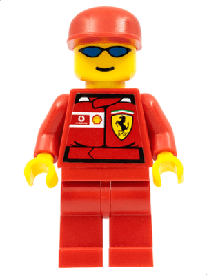 LEGO F1 Ferrari Truck Driver (rac026s) LEGO Minifigure