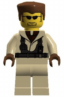 LEGO Hot Rod Driver Tan (rac040) LEGO Minifigure