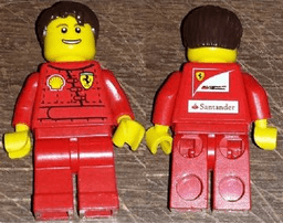 LEGO F1 Ferrari Pit Crew Mechanic (rac051s) minifigure