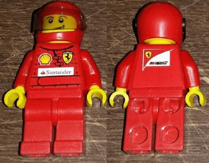 LEGO F1 Ferrari Pit Crew Tire Carrier (rac052s) LEGO Minifigure