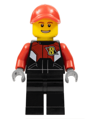 LEGO Racing Bike Driver 1 (rac057) Town / City Minifigure