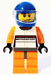 Porsche 911 GT Driver - Blue Helmet