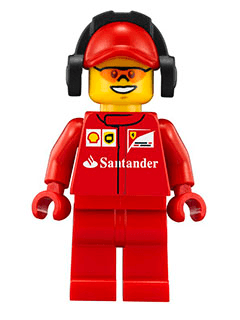 LEGO Scuderia Ferrari Team Crew Member (sc014) Speed Champions Minifigure