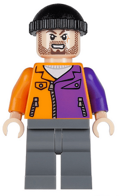 LEGO Two-Face's Henchman Orange and Purple (sh0021) Super Heroes Minifigure