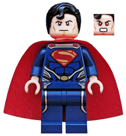 Superman - Dark Blue Suit, Starched Fabric Cape