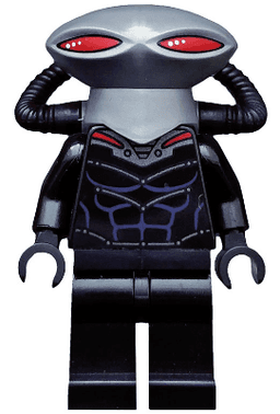 Black Manta - Flat Silver Helmet