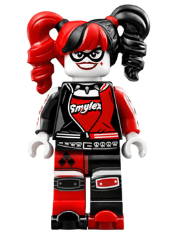 Harley Quinn - Pigtails, Black Eye Mask, Roller Skates