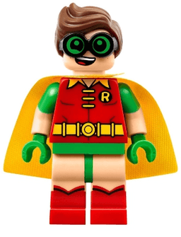 Robin - Green Glasses, Smile / Scared Pattern