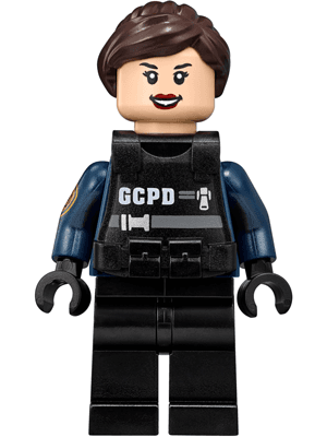 LEGO GCPD Officer SWAT Gear Female (sh0416) Super Heroes Minifigure