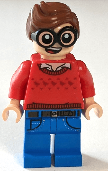 LEGO Dick Grayson Red Sweater with Dark Red Robins (sh0464) Super Heroes Minifigure